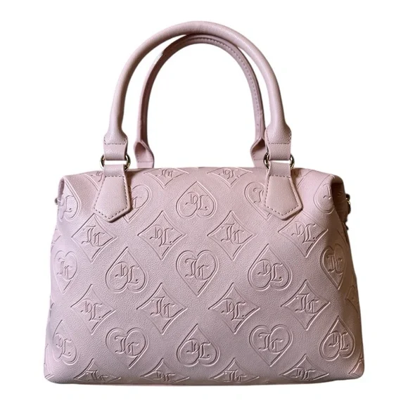 Juicy Couture Pink Satchel with Embossed Design and Gold Hardware - Picture 3 of 10